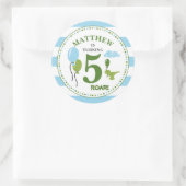 Stickers Personnalisé Dino Anniversaire (Sac)