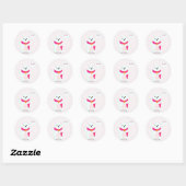 Stickers personnalisés à l'ours polaire mignon (Feuille)