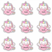 Stickers Personnalisés à plusieurs noms (Devant)