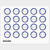 Stickers personnalisés Blue White Holiday (Feuille)