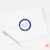 Stickers personnalisés Blue White Holiday (Enveloppe)