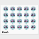 Stickers personnalisés Coeurs tortues marines (Feuille)