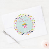 Stickers personnalisés Confetti Chevron (Enveloppe)