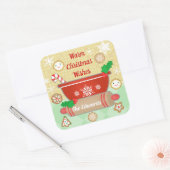 Stickers personnalisés de pâtisserie de Noël (Enveloppe)