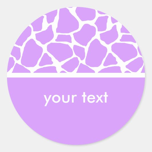 Stickers personnalisés d'impression de girafe viol (Devant)