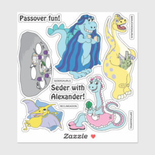 Stickers Personnalisés En Forme De Dinosaure De Pâ