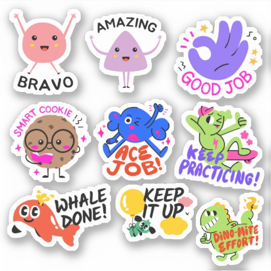 Stickers personnalisés en vinyle découpés sur mesu (Devant)