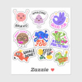 Stickers personnalisés en vinyle découpés sur mesu (Feuille)