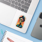 Stickers personnalisés en vinyle découpés sur mesu (Ordinateur portable avec iPhone)