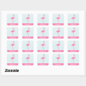 Stickers personnalisés Flamant rose rose (Feuille)