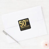 Stickers personnalisés Gold 50th Anniversary (Enveloppe)