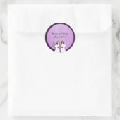 Stickers Personnalisés Mariage Lesbien Deux Mariée (Sac)