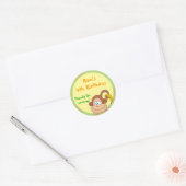 Stickers personnalisés mignons petit singe (Enveloppe)