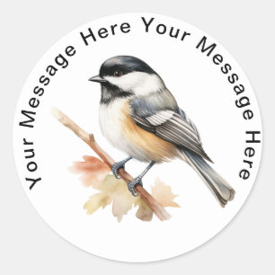Stickers personnalisés mignons Pickadee à casier n