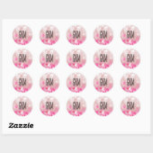 Stickers personnalisés Monogram Sparkink (Feuille)