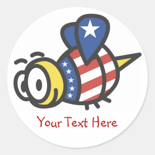 Stickers Personnalisés Patriotique Bumblebee (Devant)