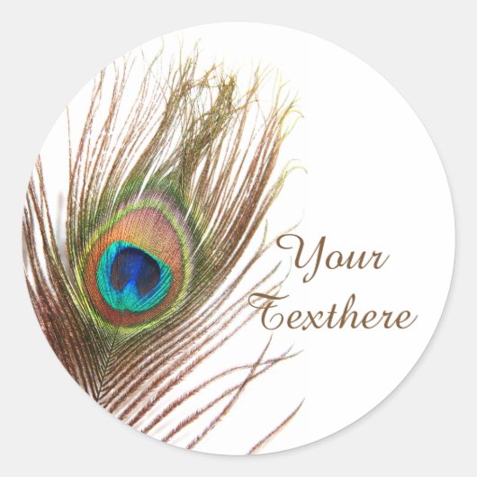 Stickers personnalisés Peacock Feather (Devant)