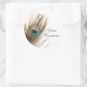 Stickers personnalisés Peacock Feather (Sac)