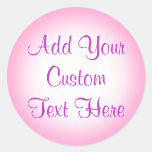 Stickers Personnalisés Pink Et White