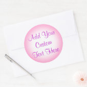 Stickers Personnalisés Pink Et White (Enveloppe)