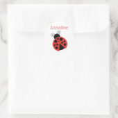 Stickers Personnalisés Polka Dot Ladybug (Sac)