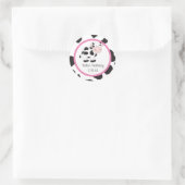 Stickers personnalisés pour fille rose (Sac)