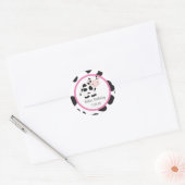 Stickers personnalisés pour fille rose (Enveloppe)