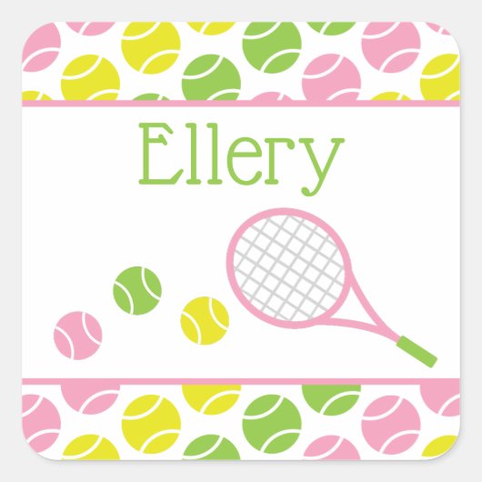 Stickers personnalisés Preppy Tennis (Devant)