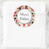 Stickers personnalisés rouge et noir (Sac)