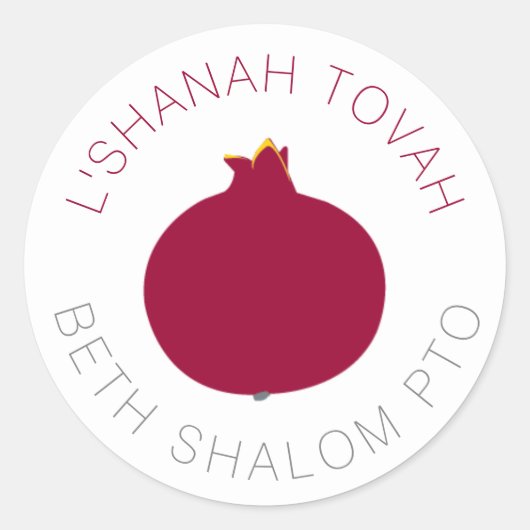 Stickers personnalisés rouge grenade (Devant)