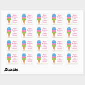 Stickers Personnalisés Sprinkings Ice Cream Cone (Feuille)