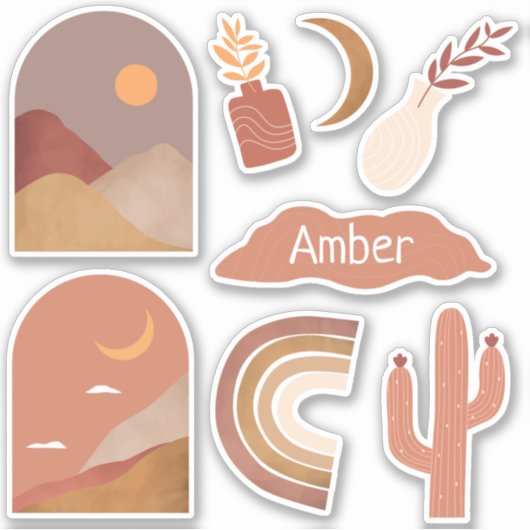 Stickers personnalisés - Terracotta (Devant)
