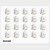 Stickers Peter Rabbit personnalisé de charme (Feuille)