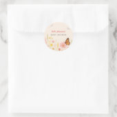 Stickers petit Baby shower Fleur sauvage (Sac)