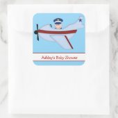 Stickers petit Baby shower pilote (Sac)