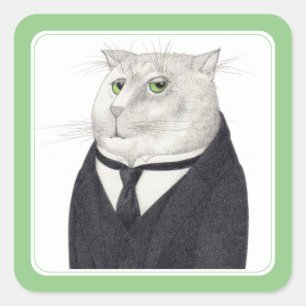 Stickers petit Carré BUTLER CAT