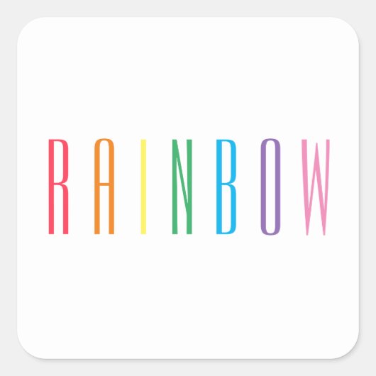 Stickers petit Carré RAINBOW (Devant)
