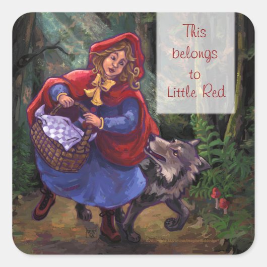 Stickers Petit Chapeau Rouge (Devant)