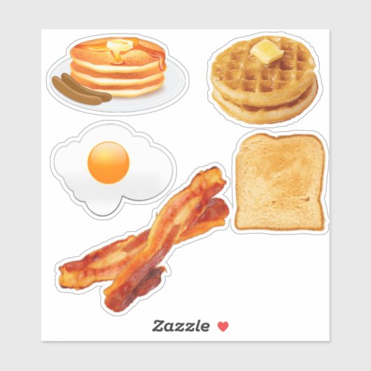 Stickers petit-déjeuner (Feuille)