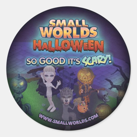 Stickers Petit Monde Halloween (Devant)