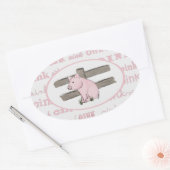 Stickers Petit Piglet Rose (Enveloppe)