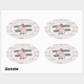 Stickers Petit Piglet Rose (Feuille)