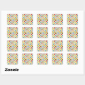 Stickers petits Carrés CRAZY (Feuille)