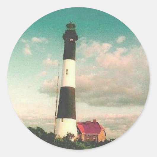 Stickers 'Phare de Fire Island au coucher du solei (Devant)