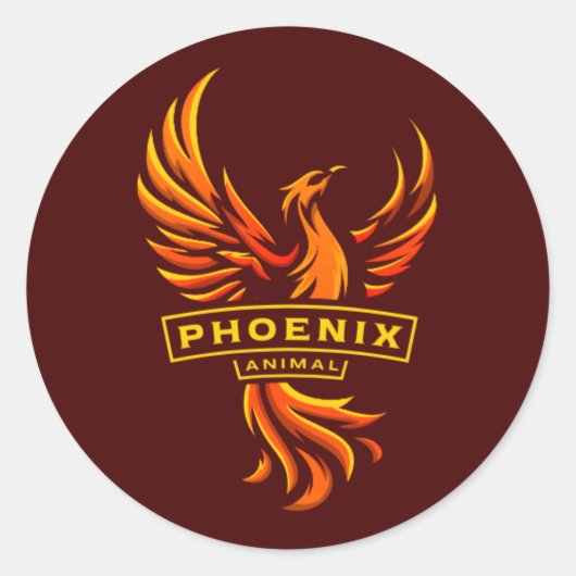 Stickers phonix animal (Devant)