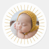 Stickers Phoque Sunshine Baby Photo Enveloppe Scea (Devant)