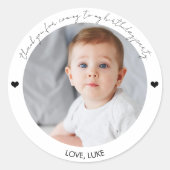 Stickers Photo Anniversaire Personnalisé Étiquette (Devant)