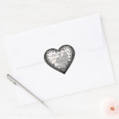 Stickers Photo Black Lace Heart (Enveloppe)