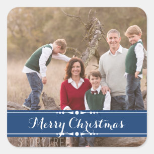 Stickers photo Blue Simply Chic Holiday