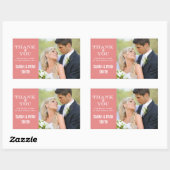 Stickers photo de Merci de pêche à neige mignonne (Feuille)